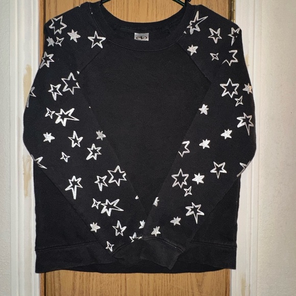 Euc black sweater with silver shimmer starz sz xxL - Picture 7 of 7